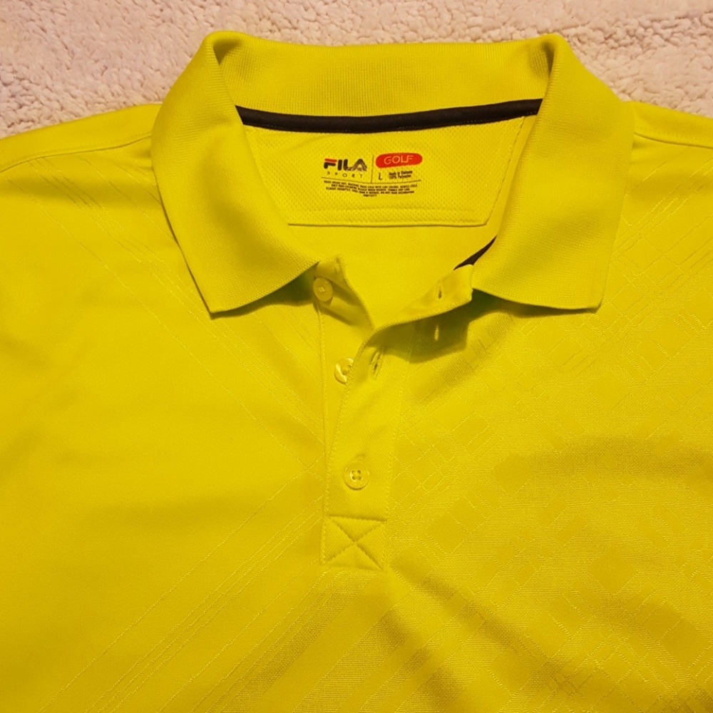 Fila golf shirt.